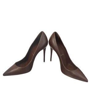 Christian Louboutin So Kate Brown Leather Pumps Women's Size 7.5 US / 38 IT